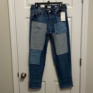 Wonderly Boyfriend Patchwork Jeans